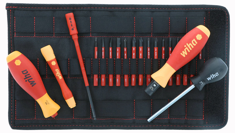 WIHA TOOLS 20 Piece Insulated Torquecontrol And Slimline Blade Set - WIH-28781 | GarageAndFab.com