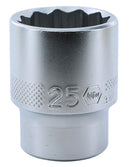 WIHA TOOLS 12 Point - 1/2" Drive Socket 25.0Mm - WIH-33841 | GarageAndFab.com