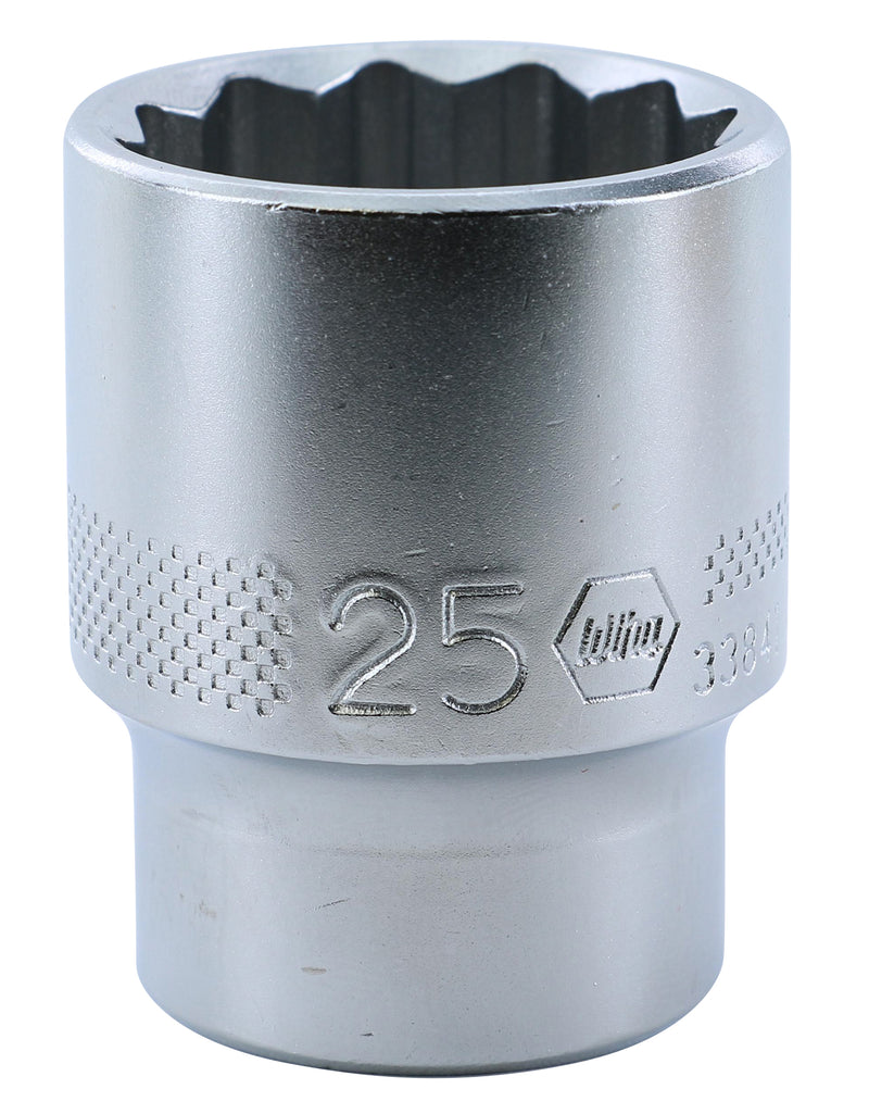 WIHA TOOLS 12 Point - 1/2" Drive Socket 25.0Mm - WIH-33841 | GarageAndFab.com