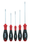 WIHA TOOLS 5 Piece Softfinish Slotted And Phillips And Square Screwdriver Set - WIH-30286 | GarageAndFab.com