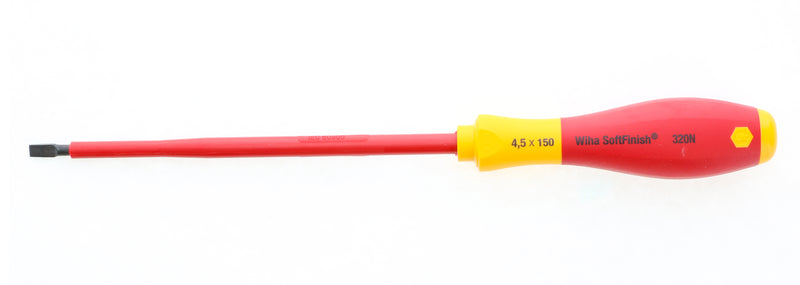 WIHA TOOLS Insulated Softfinish Slotted Screwdriver 4.5 - 920 2 - WIH-92012 | GarageAndFab.com
