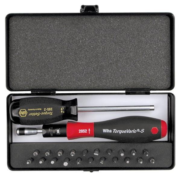 WIHA TOOLS 24 Piece Torquevario-S Microbits Set - 28590 - WIH-28590 | GarageAndFab.com