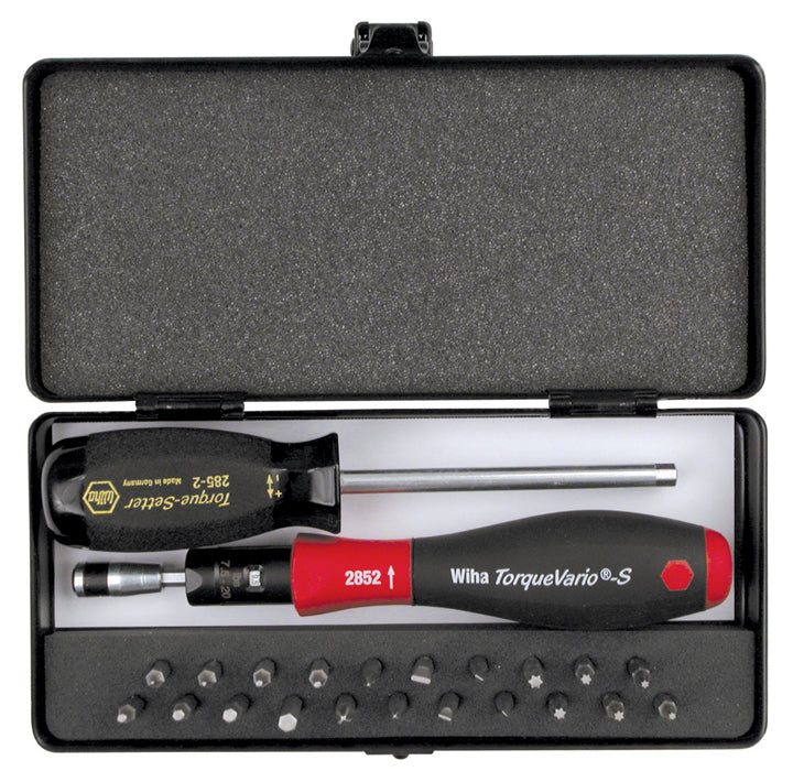 WIHA TOOLS 24 Piece Torquevario-S Microbits Set - 28590 - WIH-28590 | GarageAndFab.com