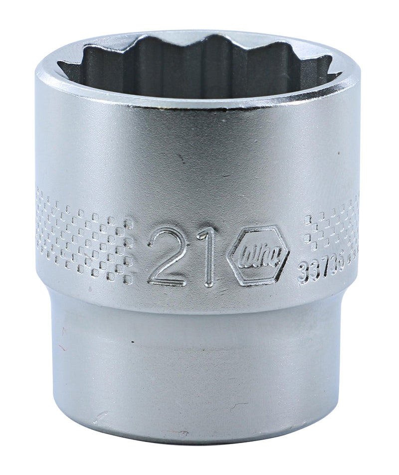 WIHA TOOLS 12 Point - 3/8 Inch Drive Socket - 21.0Mm - WIH-33736 | GarageAndFab.com