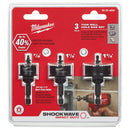 Milwaukee 3Pc Kit Shockwave Hole Saw - MLW-49-22-4800 | MFVCanada.com
