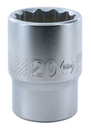 WIHA TOOLS 12 Point - 1/2" Drive Socket 20 0Mm - WIH-33836 | GarageAndFab.com