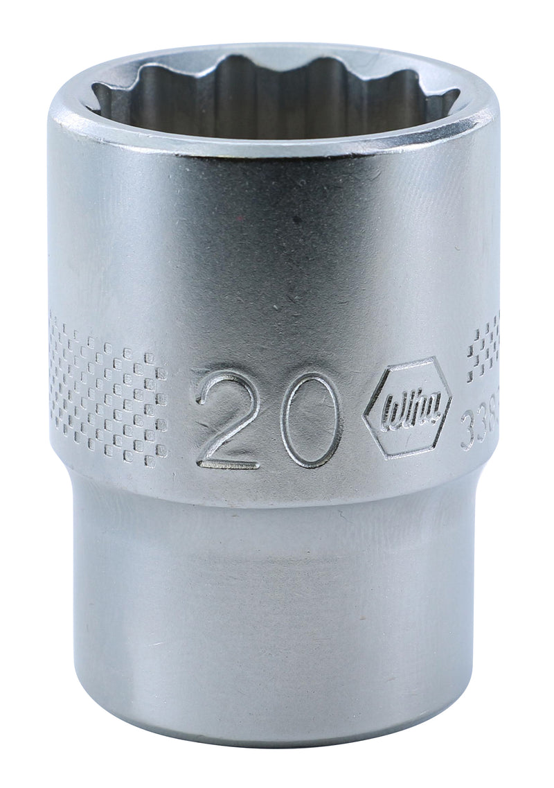 WIHA TOOLS 12 Point - 1/2" Drive Socket 20 0Mm - WIH-33836 | GarageAndFab.com