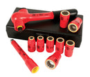 WIHA TOOLS 10 Piece Insulated Socket And Ratchet Set 3/8" Drive - Sae - WIH-31493 | GarageAndFab.com