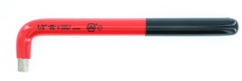 WIHA TOOLS Insulated Hex L-Key 1/2" X 9.2" - WIH-13664 | GarageAndFab.com