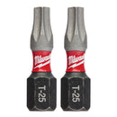 Milwaukee 2Pk 1" Insert Bit T25 - MLW-48-32-4436 | MFVCanada.com