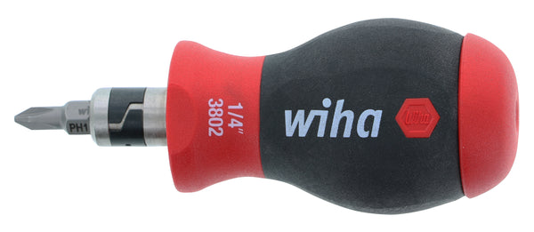WIHA TOOLS 14Inone Softfinish Stubby Multi-Bit Driver - WIH-38090 | GarageAndFab.com