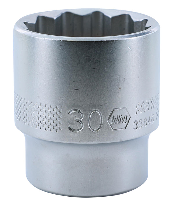 WIHA TOOLS 12 Point - 1/2" Drive Socket 30.0Mm - WIH-33846 | GarageAndFab.com