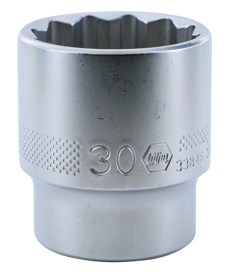 WIHA TOOLS 12 Point - 1/2" Drive Socket 30.0Mm - WIH-33846 | GarageAndFab.com