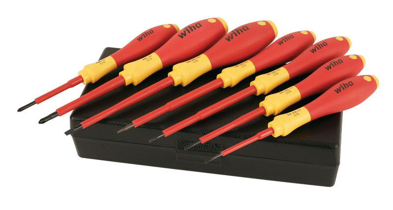 WIHA TOOLS 7 Piece Insulated Softfinish Screwdriver Set - 32188 - WIH-32188 | GarageAndFab.com