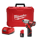 Milwaukee Electric M12 1/4 Hex Impact Driver - Kit - MLW-2462-22 | MFVCanada.com