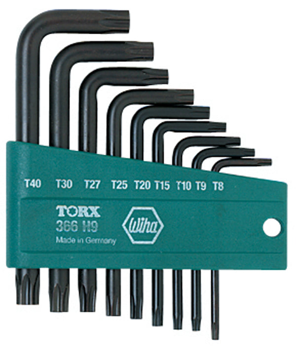 WIHA TOOLS 9 Piece Torx L-Key Short Arm Set - WIH-36394 | GarageAndFab.com