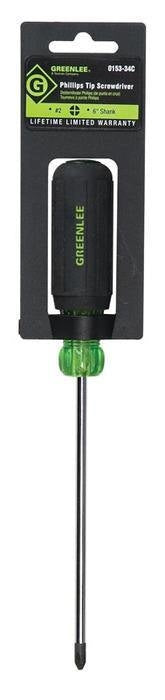Greenlee Screwdriver, Phillips #2X6" -GRE-0153-34C | GarageAndFab.com