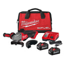 Milwaukee Electric M18 Fuel 4-1/2" / 5" Grinder Paddle Switch, No-Lock Kit, 8500 Rpm, (2) Xc6.0 Batteries, (1) Multi-Voltage Charger - MLW-2880-22 | MFVCanada.com