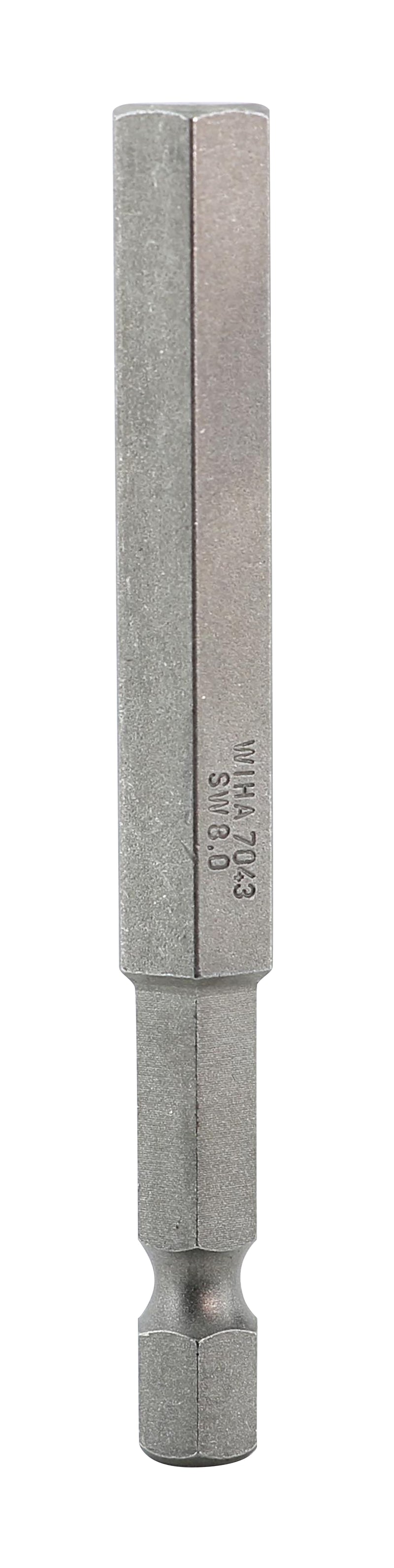 WIHA TOOLS Hex Power Bit 8.0 X 70Mm - WIH-74357 | GarageAndFab.com