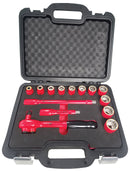 WIHA TOOLS 14 Piece Insulated Socket Set 1/2" Drive - Metricric - WIH-31694 | GarageAndFab.com