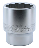 WIHA TOOLS 12 Point - 1/2" Drive Socket 28.0Mm - WIH-33844 | GarageAndFab.com