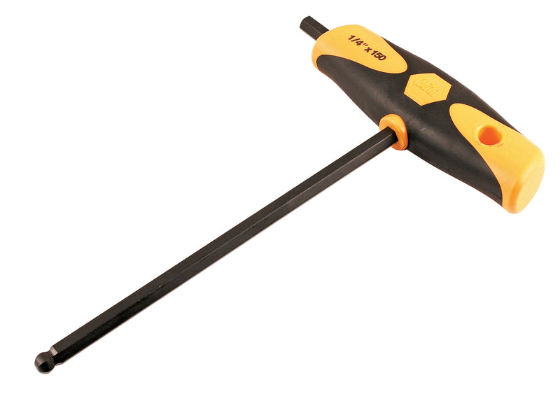 WIHA TOOLS Soft Grip Ball End Hex T-Handle 3/16" - WIH-33430 | GarageAndFab.com
