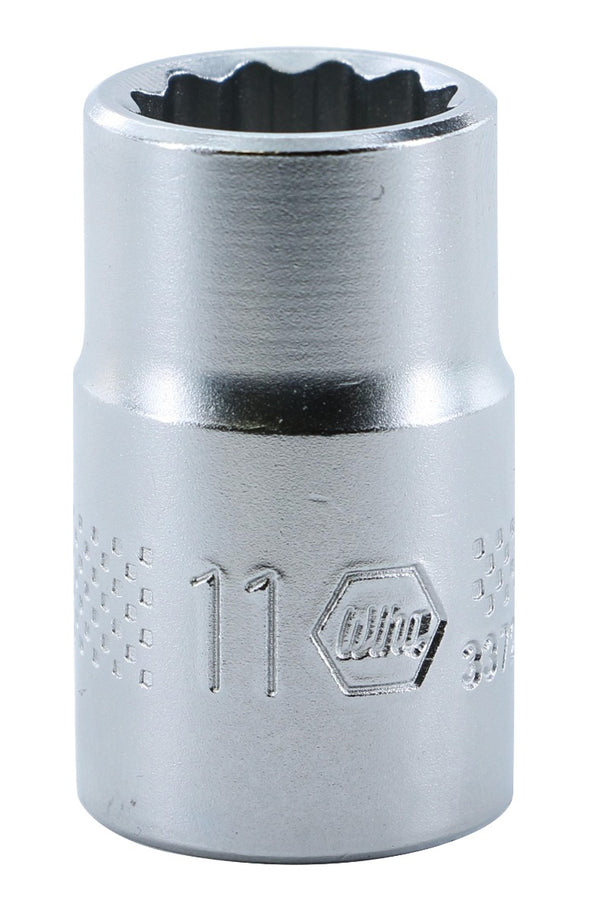 WIHA TOOLS 12 Point - 3/8 Inch Drive Socket - 11.0Mm - WIH-33726 | GarageAndFab.com