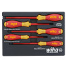 WIHA TOOLS 5 Piece Insulated Softfinish Cushion Grip Screwdriver Tray Set - WIH-32081 | GarageAndFab.com