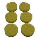Ingersoll Rand 3" Yellow Waffle Pad 6Pk - IRC-03F-SFTFM-6 | GarageAndFab.com