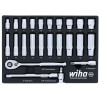 WIHA TOOLS 24 Piece 3/8 Drive Professional Socket Tray Set - Metricric - WIH-33795 | GarageAndFab.com