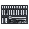 WIHA TOOLS 29 Piece 1/2 Drive Professional Standard And Deep Socket Tray Set - Metricric - WIH-33895 | GarageAndFab.com