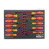 WIHA TOOLS 10 Piece Insulated Softfinish Cushion Grip Screwdriver Tray Set - WIH-32080 | GarageAndFab.com