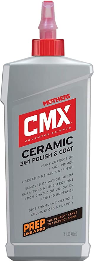 Mothers Polishes Waxes Cleaners Inc. - CMX Ceramic 3-in-1 Polish & Coat 16oz - MPWC - 01716