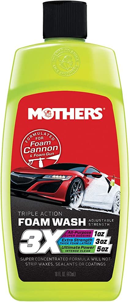 Mothers Polishes Waxes Cleaners Inc. - Triple Action Foam Wash 16oz - MPWC - 05616