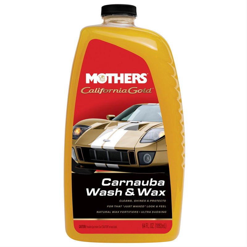 Mothers Polishes Waxes Cleaners Inc. - California Gold Carnauba Wash & Wax 64oz - MPWC - 05674