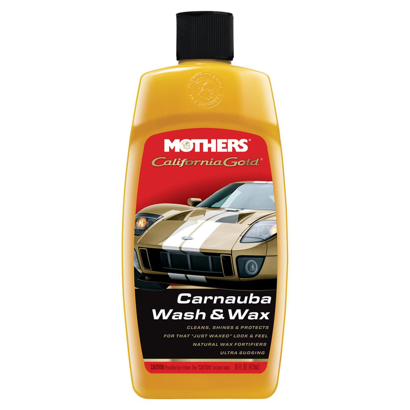 Mothers Polishes Waxes Cleaners Inc. - California Gold Carnauba Wash & Wax 16oz - MPWC - 05676