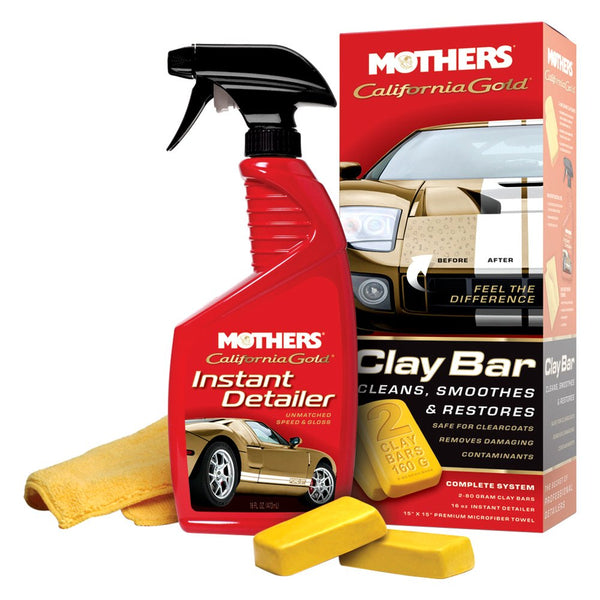 Mothers Polishes Waxes Cleaners Inc. - California Gold Clay Bar Kit - MPWC - 07240