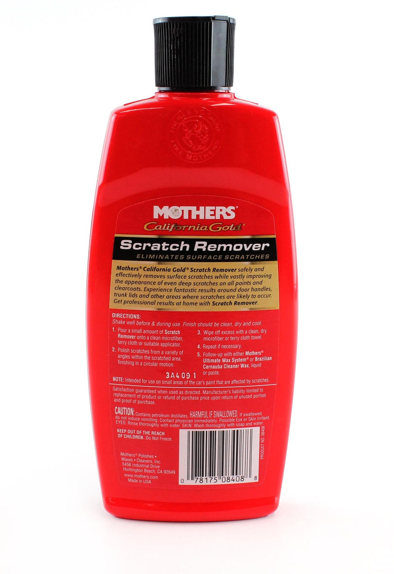 Mothers Polishes Waxes Cleaners Inc. - California Gold Scratch Remover 8oz - MPWC - 08408
