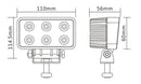 618S Rectangle Work LED Light