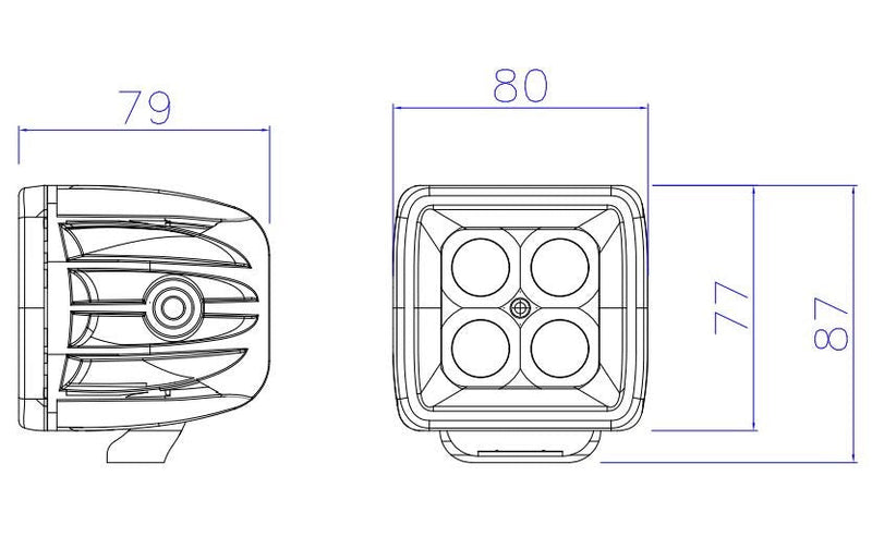 4Pack Infinity HD - LED Pod Driving Light