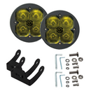 FNG SAE 3 Inch 20W Driving Light Pods With Round Amber DOT/SAE Pair