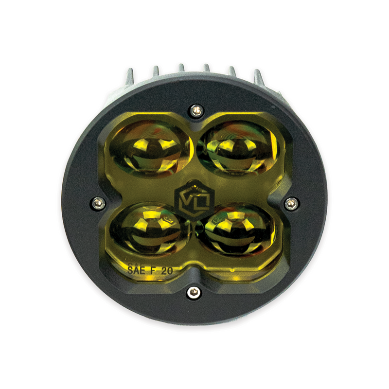 FNG SAE 3 Inch 20W Fog Light Pods With Round Amber DOT/SAE Pair