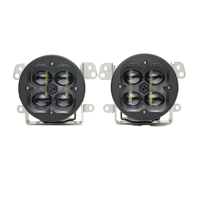 FNG SAE Fog Light Kit Jeep JK White 07-18