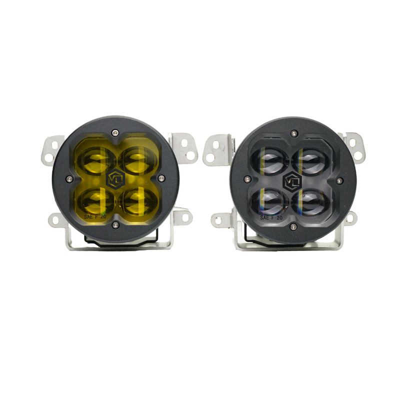 FNG SAE Fog Light Kit Jeep JK White 07-18