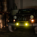 FNG SAE Fog Light Kit Jeep JK Amber 07-18