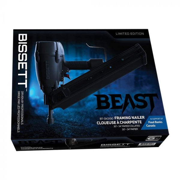 Bissett 3-1/2" 34D Strip Nailer ‘’The Beast’’ Edition Model#: BT-SN3190B