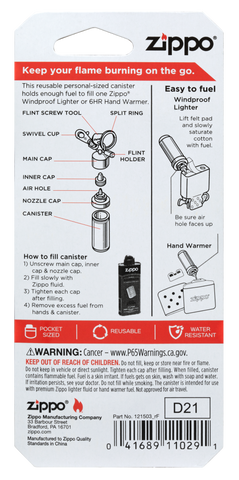 Aluminum Fuel Canister