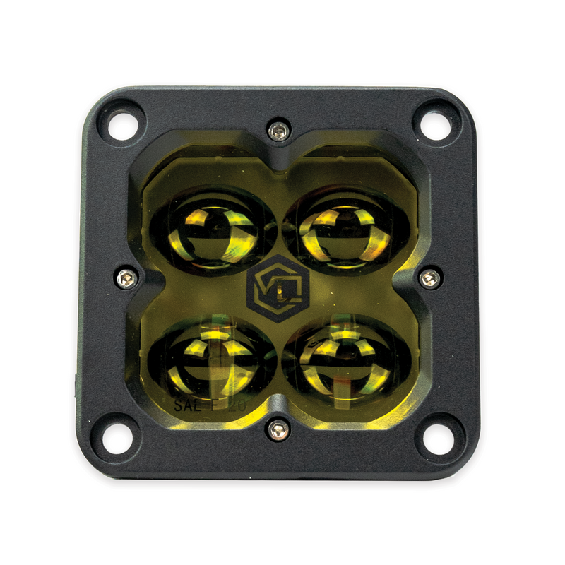 FNG SAE 3 Inch 20W Fog Light Pods With Flush Mount Amber DOT/SAE Pair