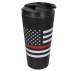 Rothco Thin Red Line Flag Travel Mug