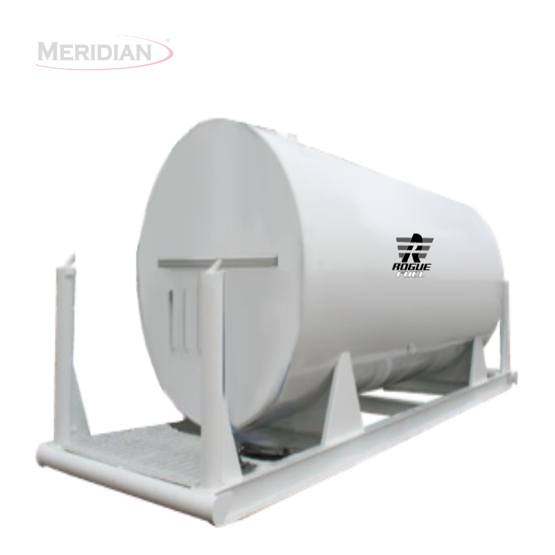 Rogue Fuel| Meridian - 15,000 Litre / 3,300 Gallon HD Fully Welded Saddle Double Wall Fuel Tank & Bolt-On Skid With Bollards/ Drip Tubes - Model